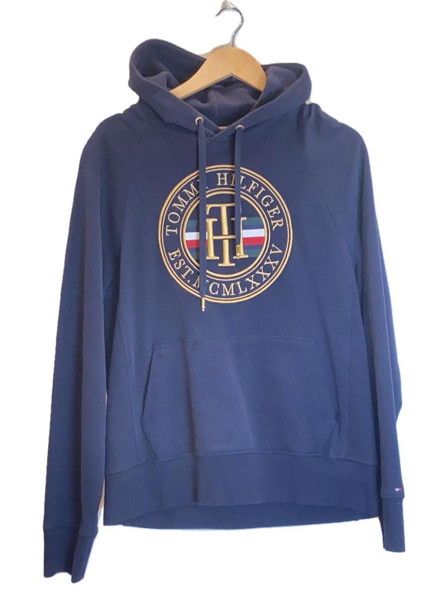 TOMMY HILFIGER◆パーカー/S/コットン/NVY/MW15257_画像1