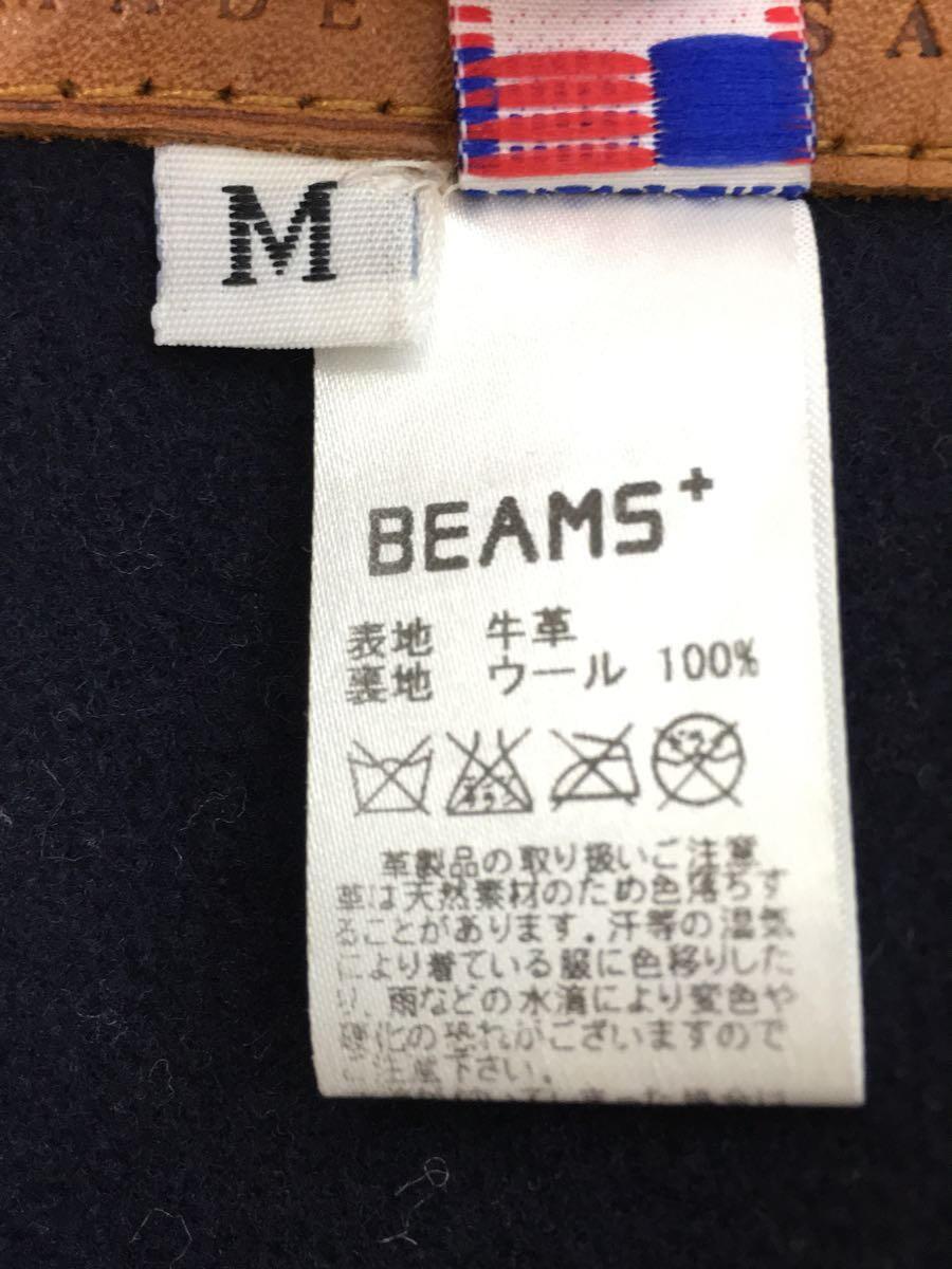 bpr BEAMS◆レザーカーコート/レザージャケット/M/牛革/ブラック/38-19-0186-343/BEAMS+/USA_画像4