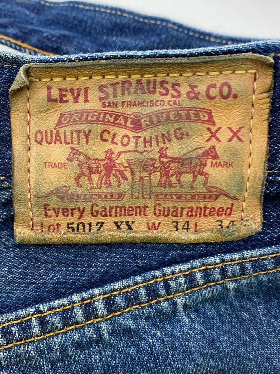 Levi’s Vintage Clothing◆ボトム/34/コットン/IDG/無地/50154_画像4