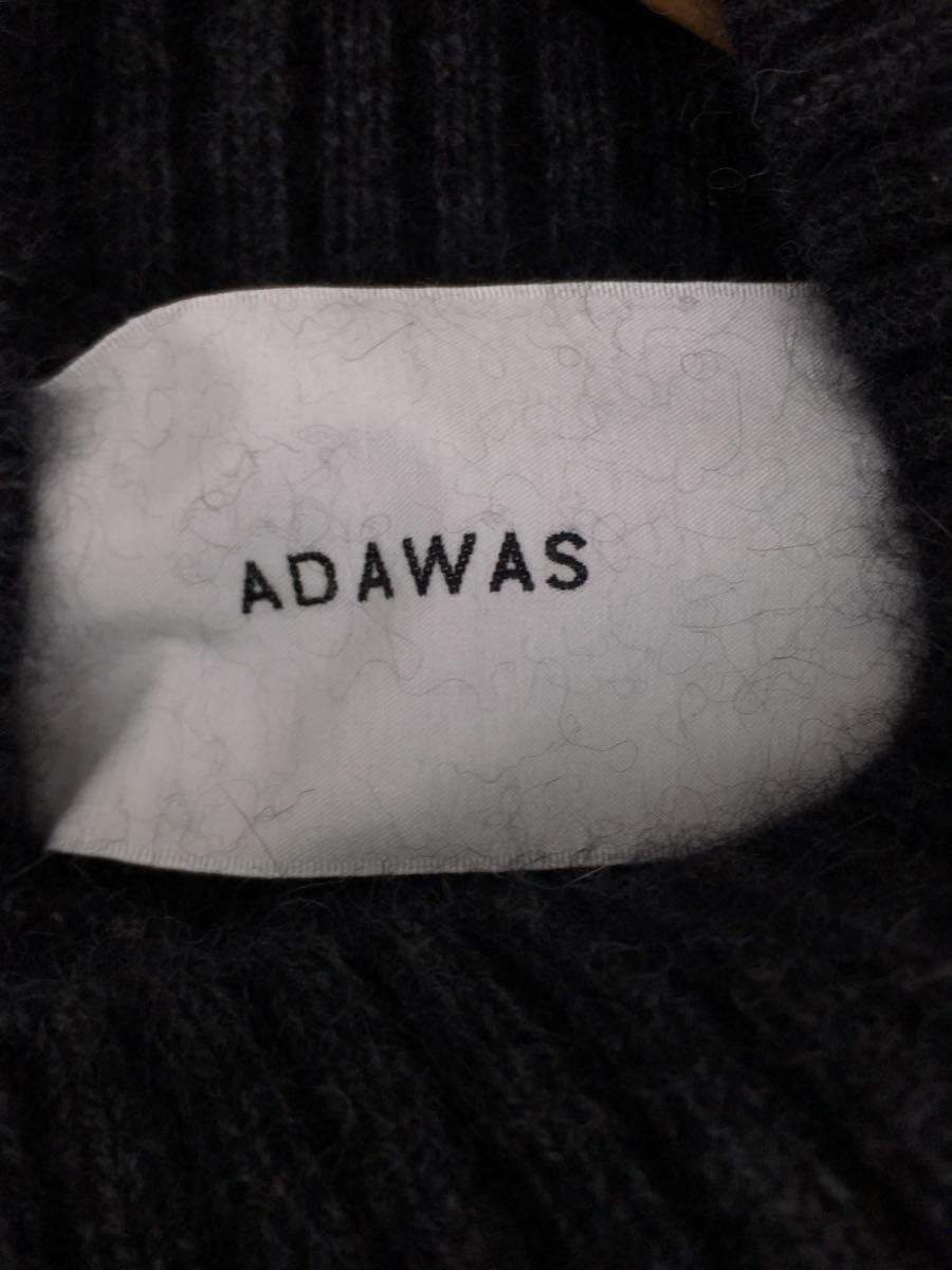 ADAWAS◆セーター(厚手)/-/ウール/BLK/無地/ADWS-301-29_画像3