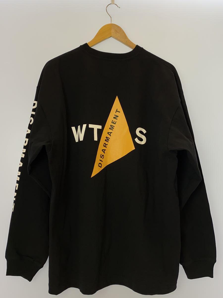 WTAPS◆長袖Tシャツ/3/コットン/BLK/232ATDT-CSM11_画像2