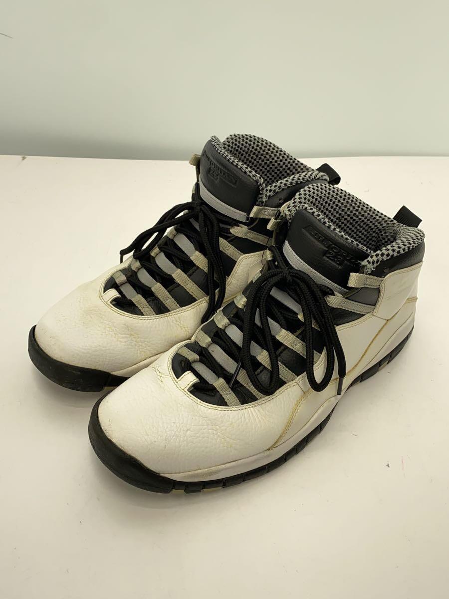 NIKE◆AIR JORDAN 10 RETRO/エアジョーダンレトロ/ホワイト/310805-103/30cm/WHT_画像2