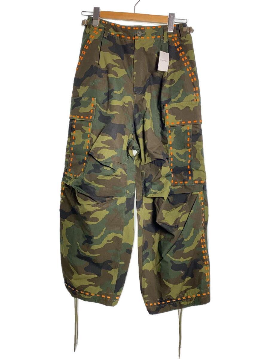 amok/LASER STITCH CAMOUFLAGE PANTS/パンツ/S/KHK/カモフラ/232061-A