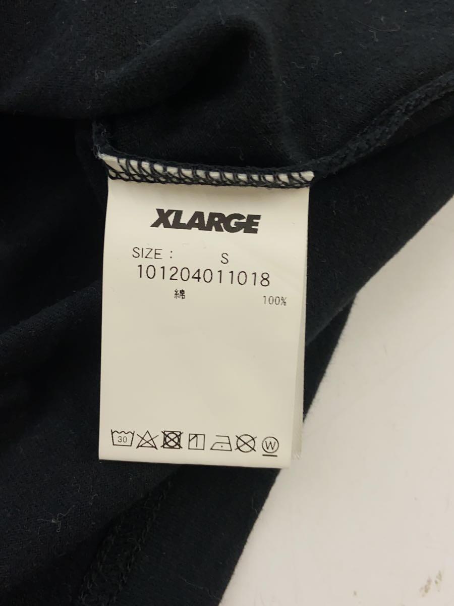 X-LARGE◆長袖Tシャツ/S/コットン/BLK/プリント_画像4