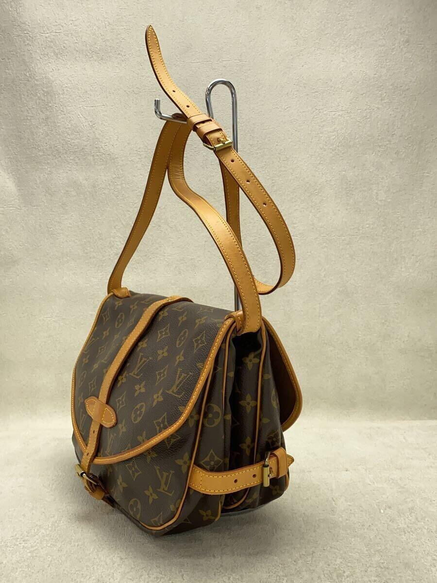 LOUIS VUITTON◆1)ソミュール30_モノグラム・キャンバス_BRW/PVC/BRW_画像2