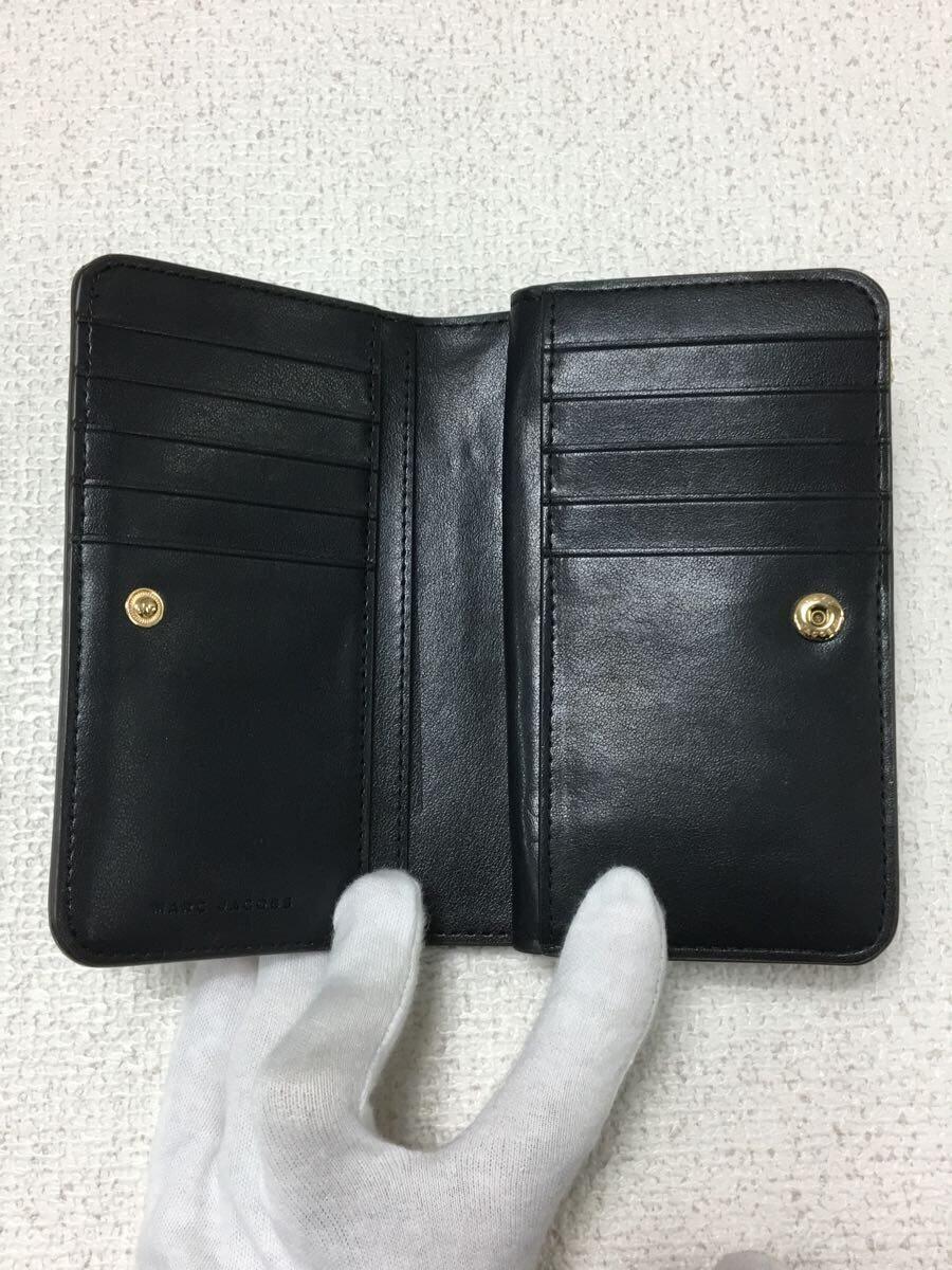 MARC JACOBS◆2つ折り財布/レザー/BRD/無地/レディース/m0016990_画像4