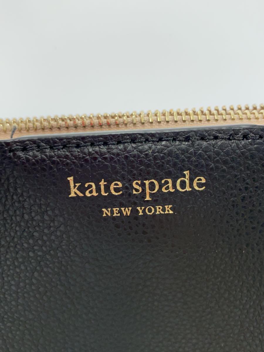 kate spade new york◆ケイトスペードニューヨーク/ショルダーバッグ/レザー/ブラック_画像5