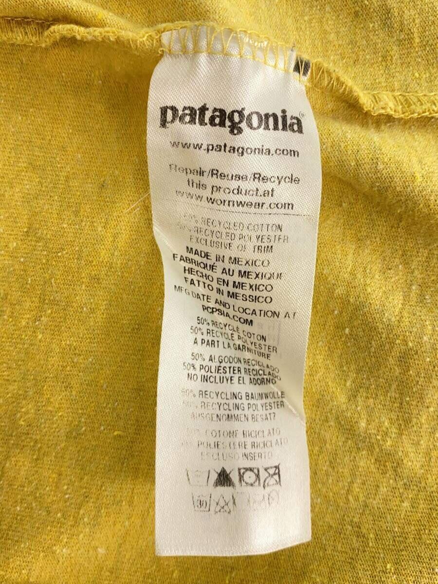 patagonia◆長袖Tシャツ/XS/コットン/YLW/無地/38518SP20_画像4