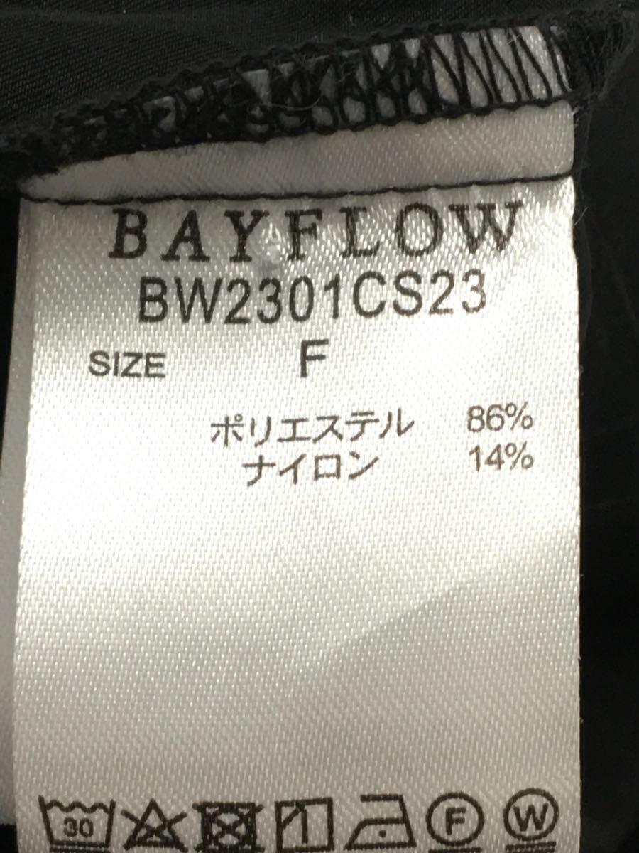 BAYFLOW◆コート/FREE/ポリエステル/BLK/無地/BW2301CS23_画像4