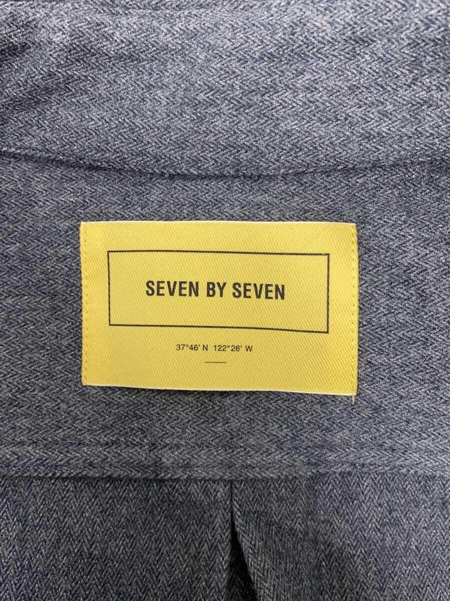 SEVEN BY SEVEN◆20AW/WorkShirts/CottonTweedHerringbone/L/コットン/GRY/800-02500_画像3