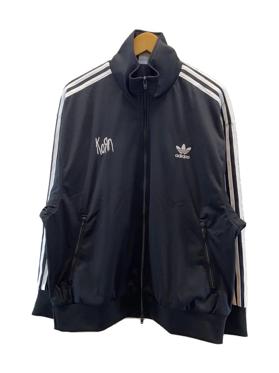 adidas◆×Korn/TRACK TOP KORN/ジャケット/XXL/ポリエステル/BLK/IN9109_画像1