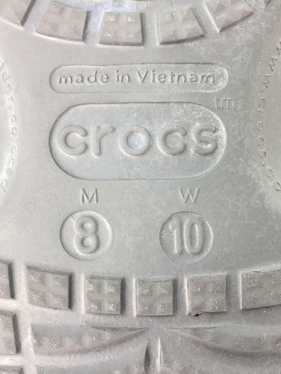 crocs◆サンダル/US8/BLK/PVC/207409_画像5