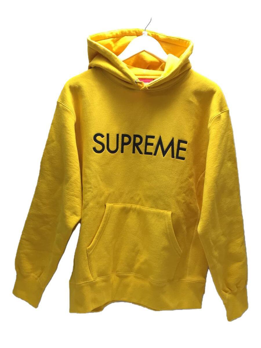 Supreme◆21AW/Capital Hooded Sweatshirt/パーカー/M/コットン/YLW_画像1