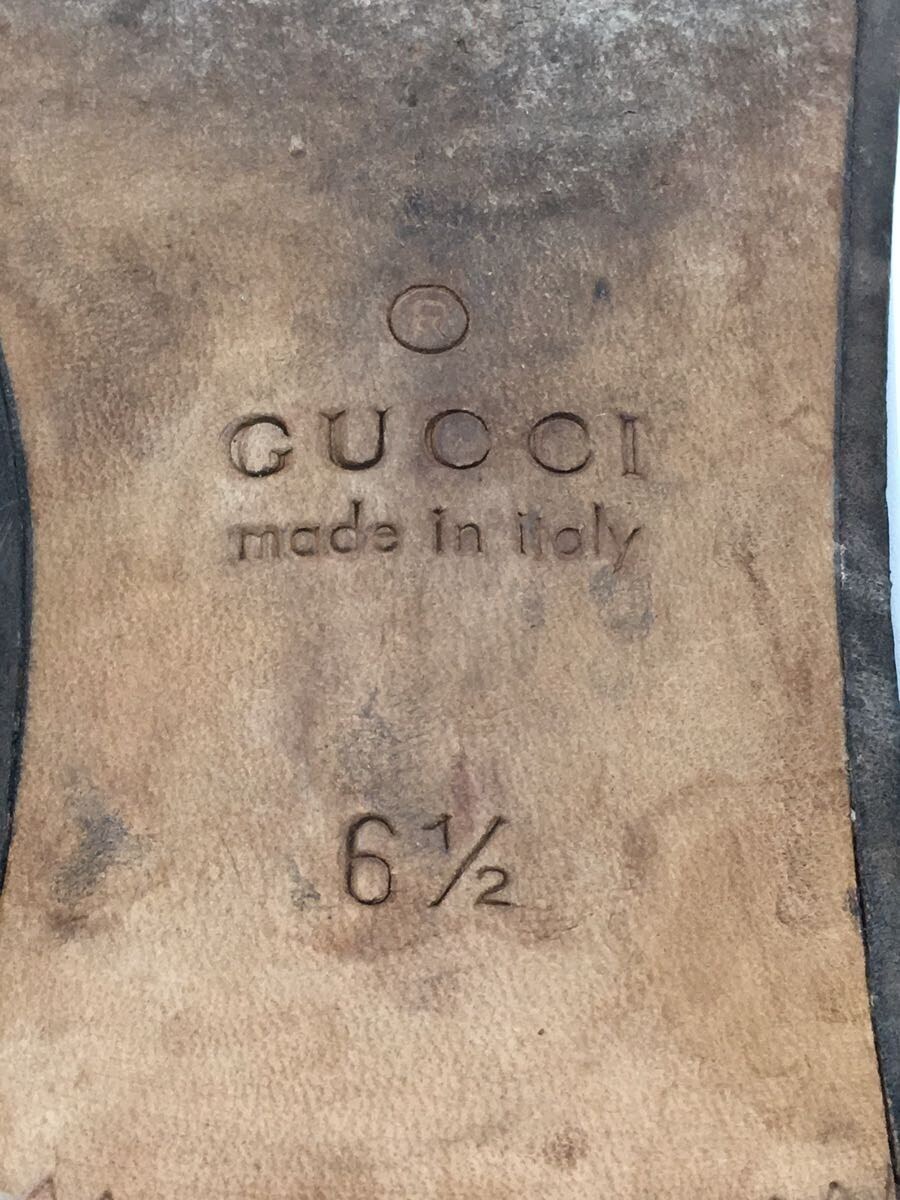 GUCCI◆インターロッキングG タッセルローファー/UK6.5/24.5cm/ブラック/624720/ソール減り有_画像4