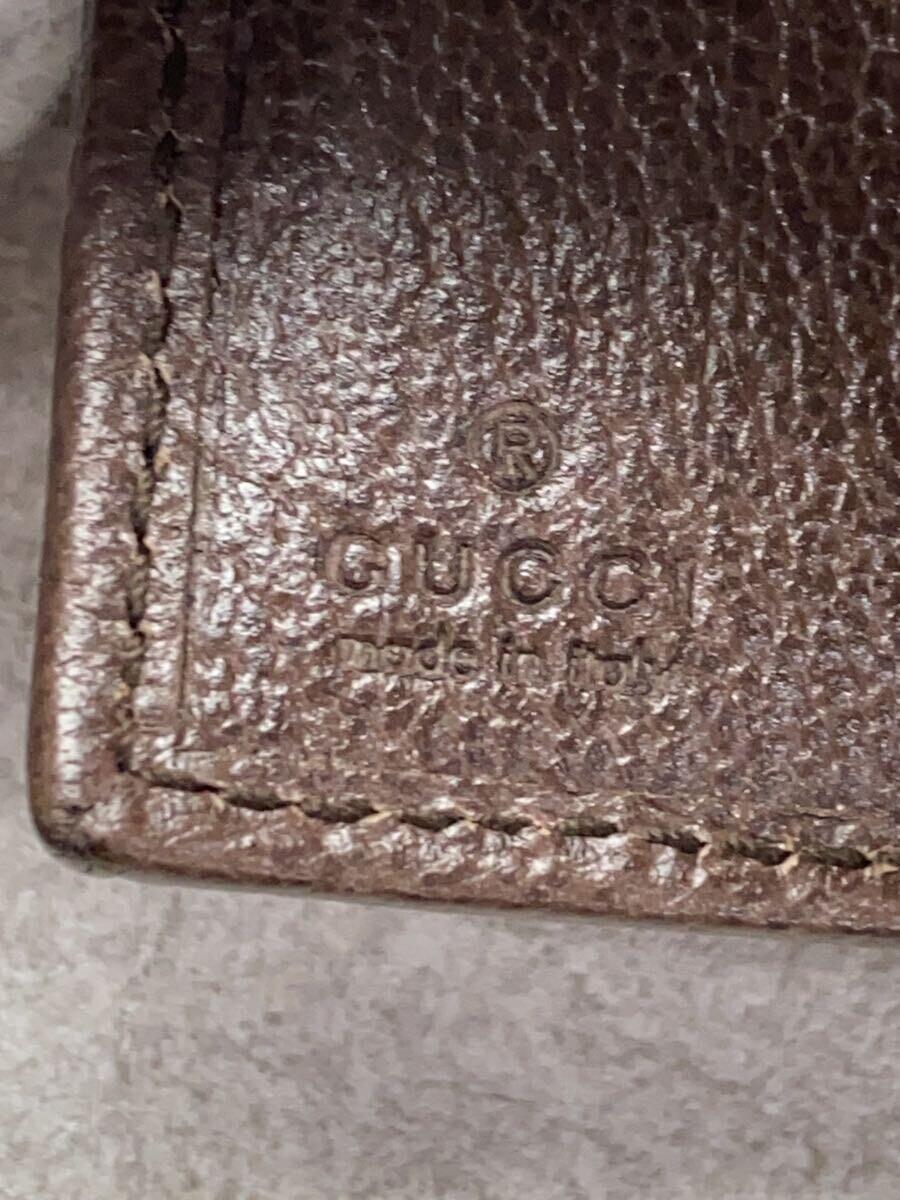 GUCCI◆オフィディア GG/2つ折り財布/ブラウン/GGスプリーム/シェリーライン/ダブルG/メンズ_画像3