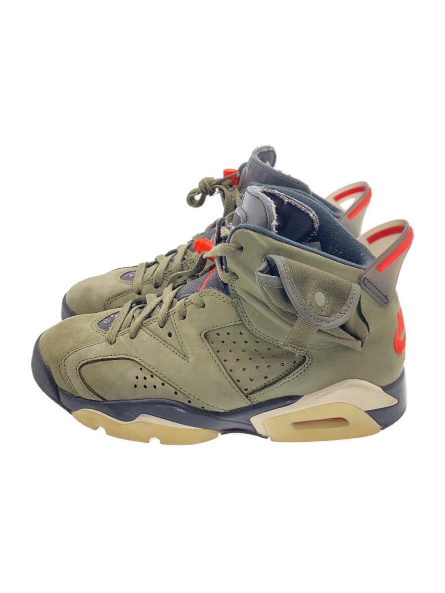 NIKE◆AIR JORDAN 6 RETRO SP/エアジョーダン6レトロスペシャル/カーキ/CN1084-200/25c