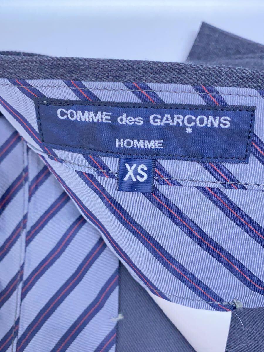 COMME des GARCONS HOMME◆スラックスパンツ/XS/ウール/GRY/HL-P016_画像4