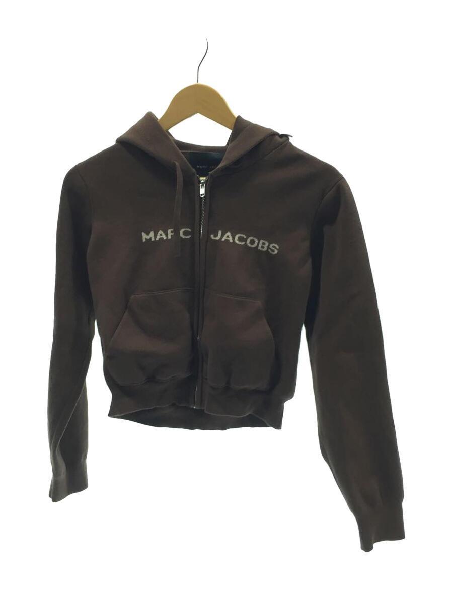 MARC JACOBS◆ジップパーカー/XS/コットン/BRW/N603C02RE21/ブラウン/茶色/ショート丈/