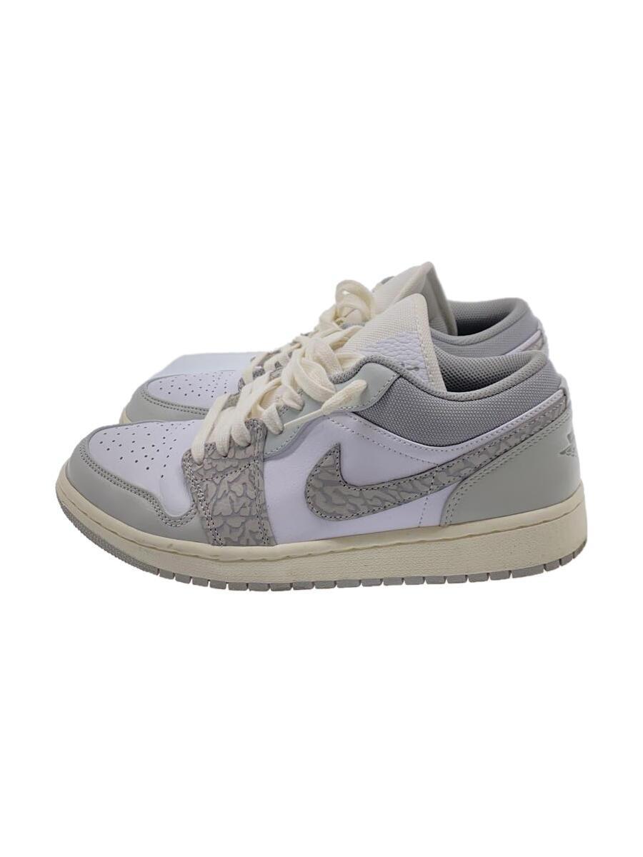 NIKE◆AIR JORDAN 1 LOW PRM_エアジョーダン 1 ロー PRM/26.5cm/GRY