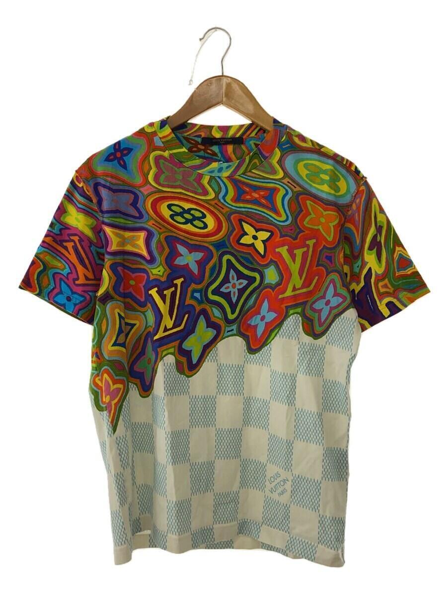 LOUIS VUITTON◆Tシャツ/M/コットン/マルチカラー/総柄/RM211 NPG HKY74W_画像1