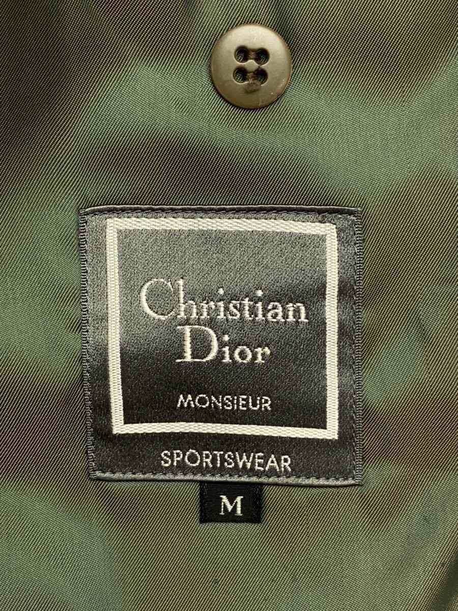Christian Dior◆スーツ/M/ポリエステル/カーキ/無地_画像3