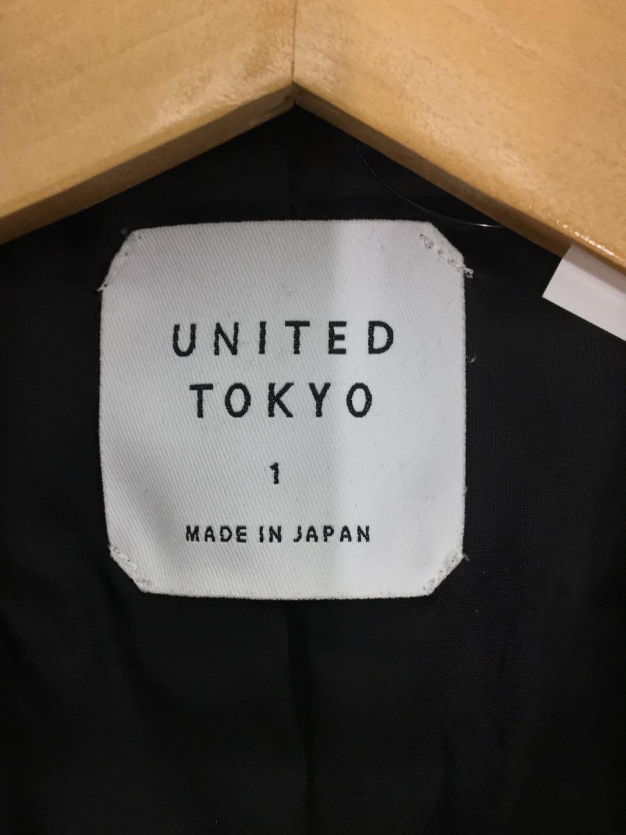 UNITED TOKYO◆チェスターコート/1/ウール/BLK/無地/400551001_画像3