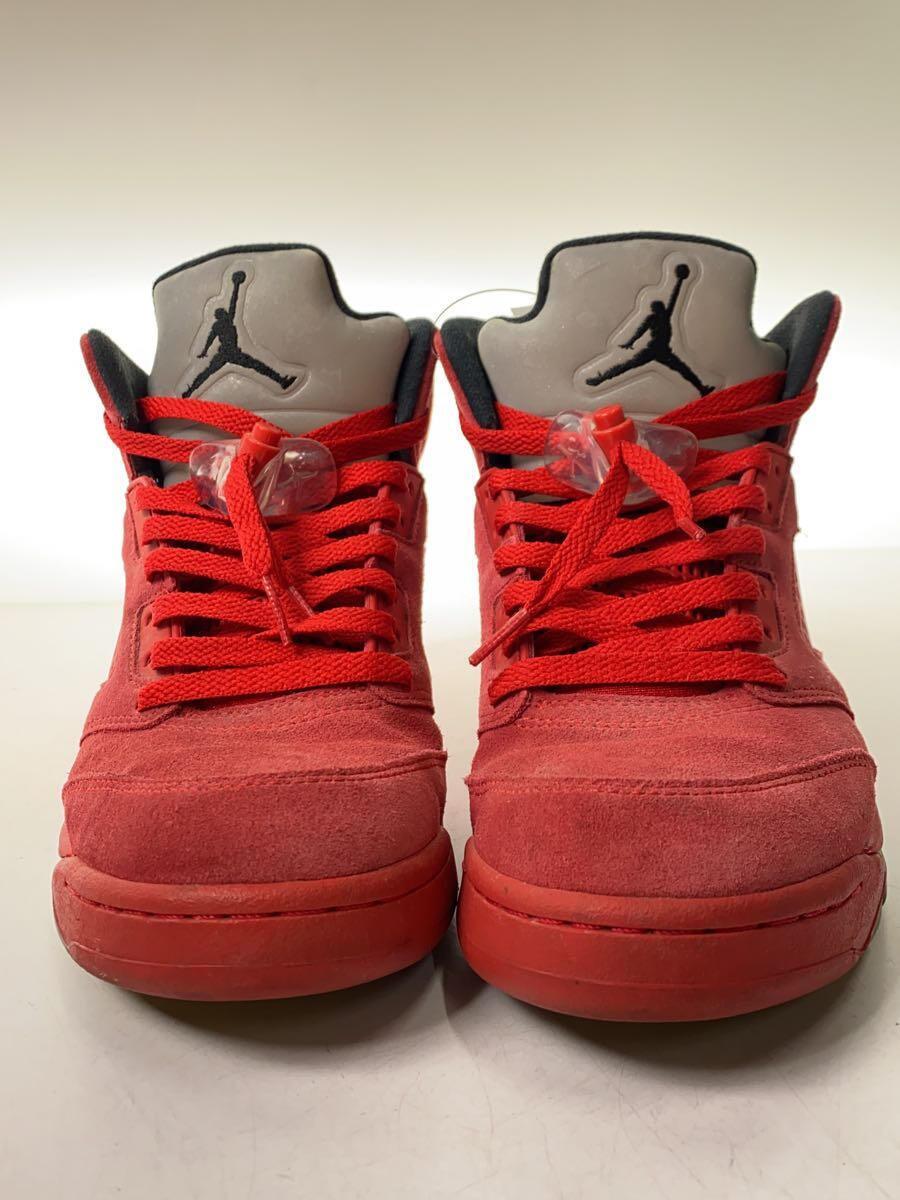 NIKE◆AIR JORDAN 5 RETRO/エアジョーダンレトロ/レッド/136027-602/26.5cm/RED_画像8