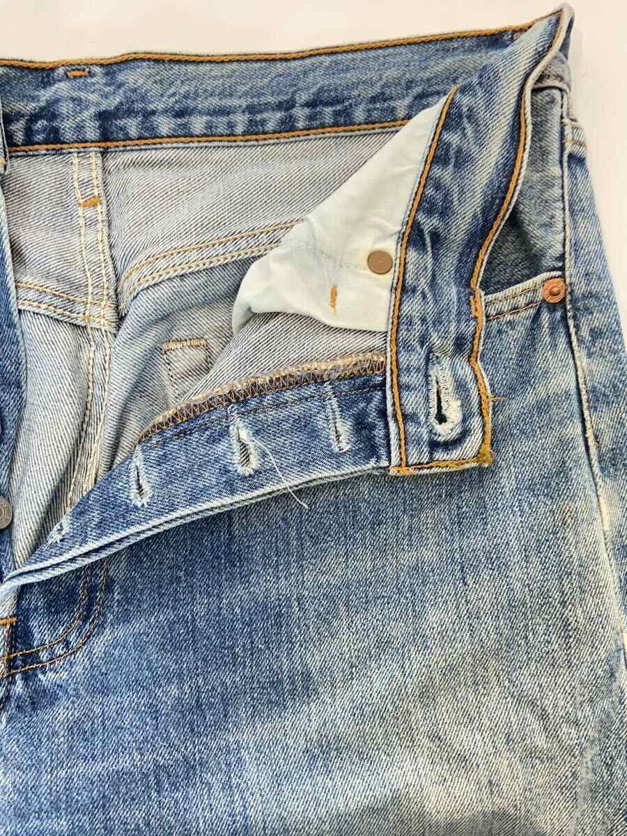 Levi’s◆90s/ストレートパンツ/32/コットン/IDG/無地/501-6214_画像3