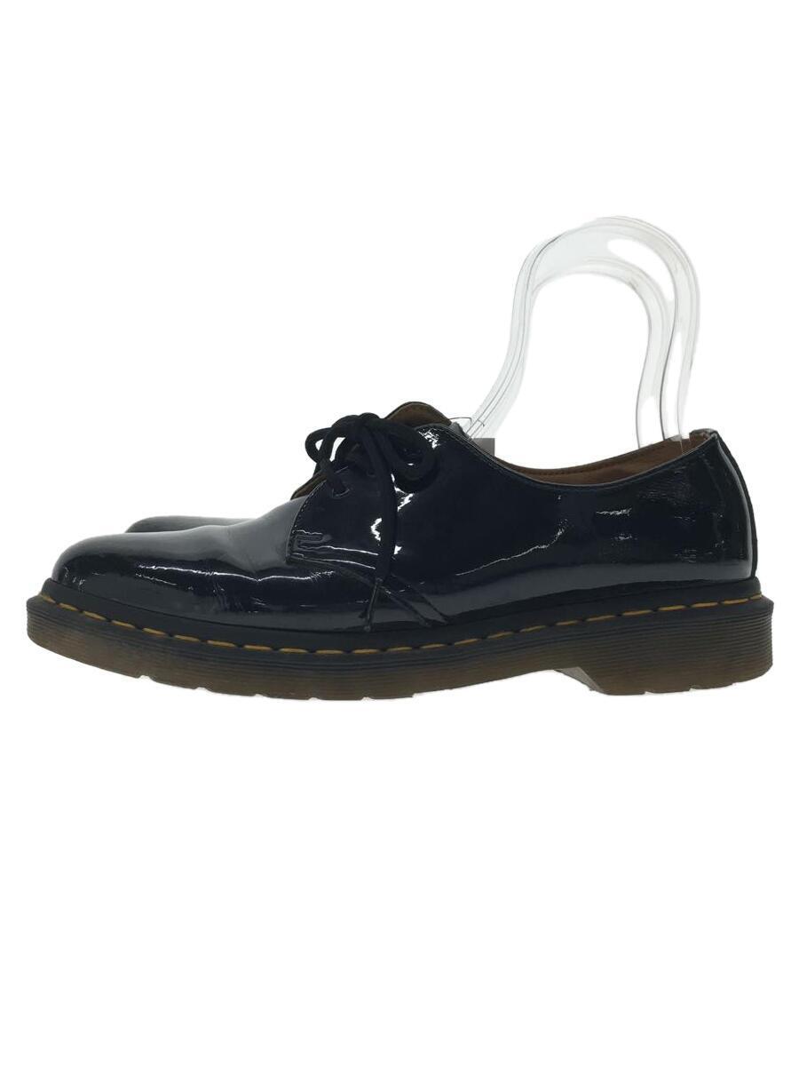 Dr.Martens◆ドレスシューズ/UK9/BLK/エナメル/AW006/3ホール