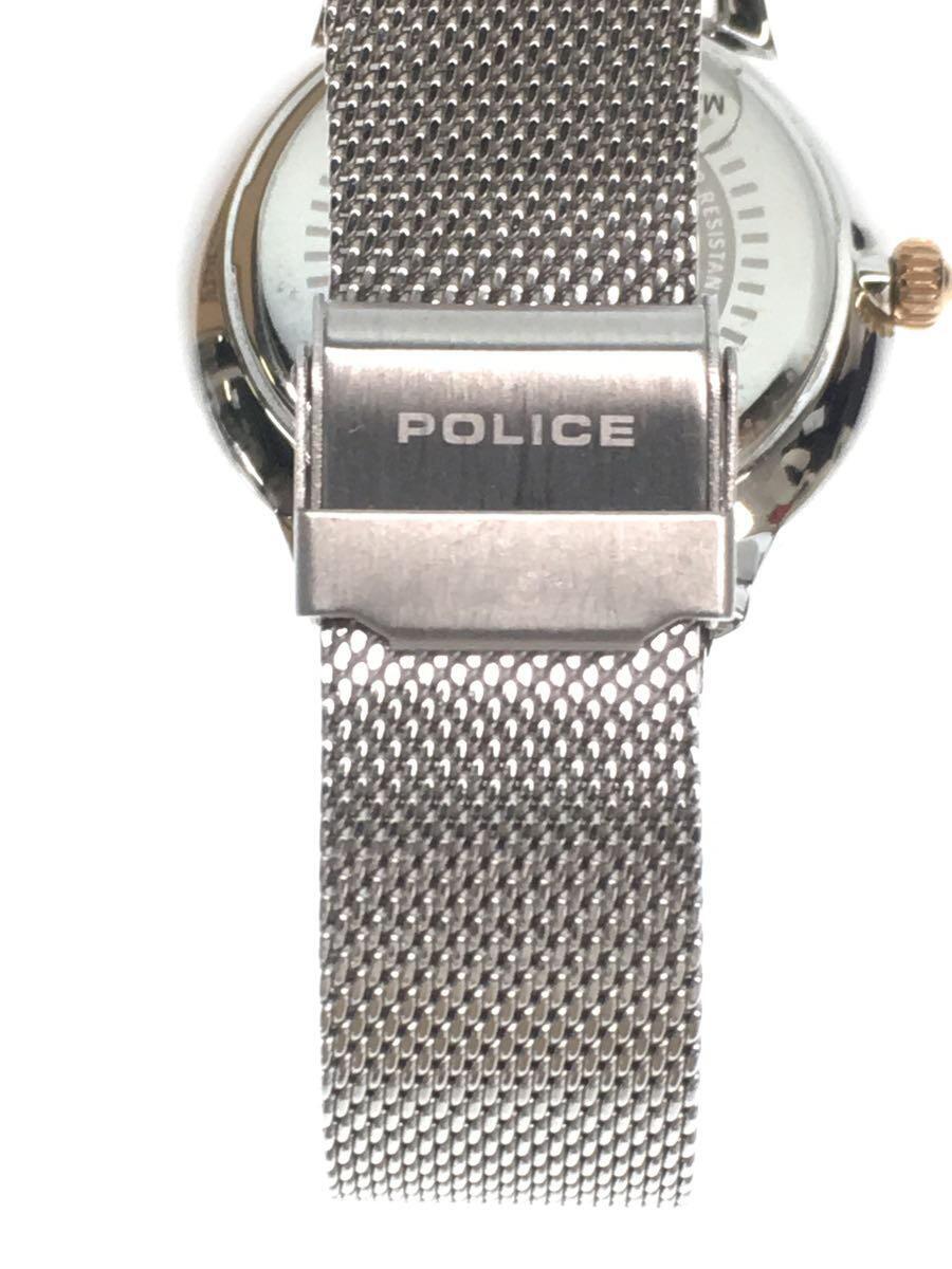 POLICE◆クォーツ腕時計/アナログ/ステンレス/GRY/GRY/15000J_画像5