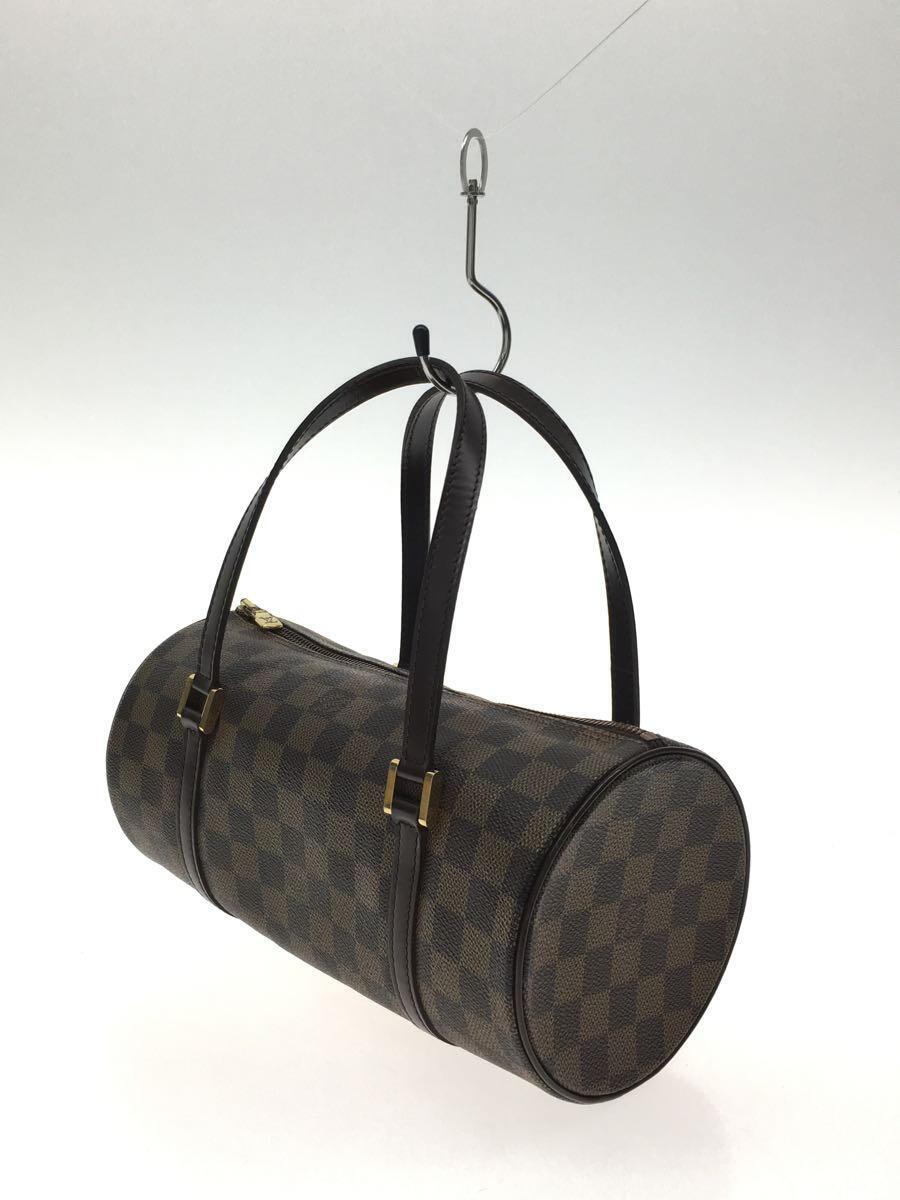 LOUIS VUITTON◆パピヨン26_ダミエ・エベヌ_BRW/PVC/ブラウン/N51304/ルイヴィトン_画像2