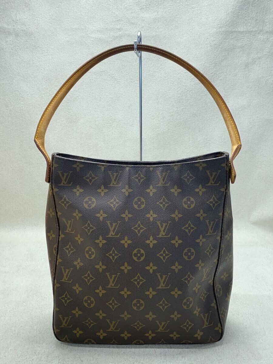 LOUIS VUITTON◆ルーピングGM_モノグラム・キャンバス_BRW/PVC/BRW/M51145/ルイヴィトン_画像3