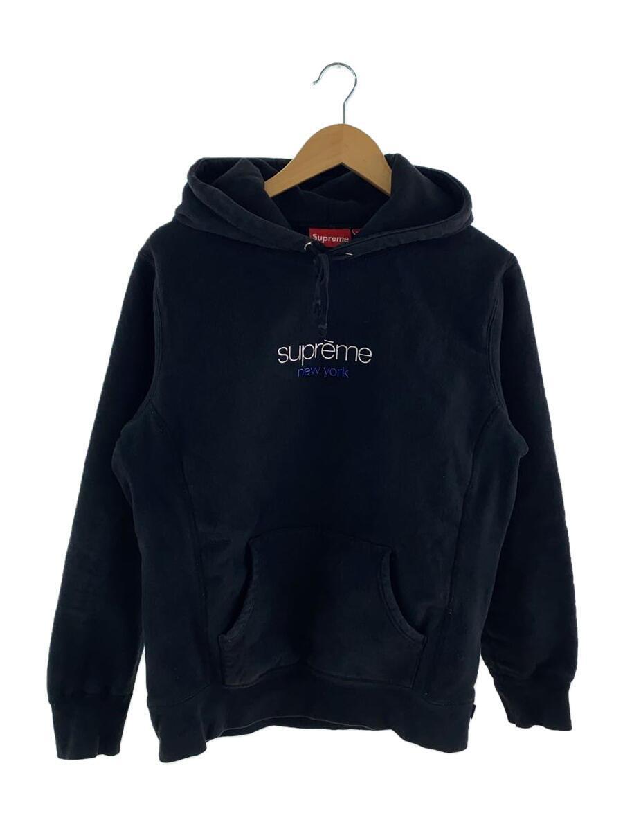 Supreme◆16AW/Chrome Classic Logo Hooded/パーカー/M/コットン/BLK