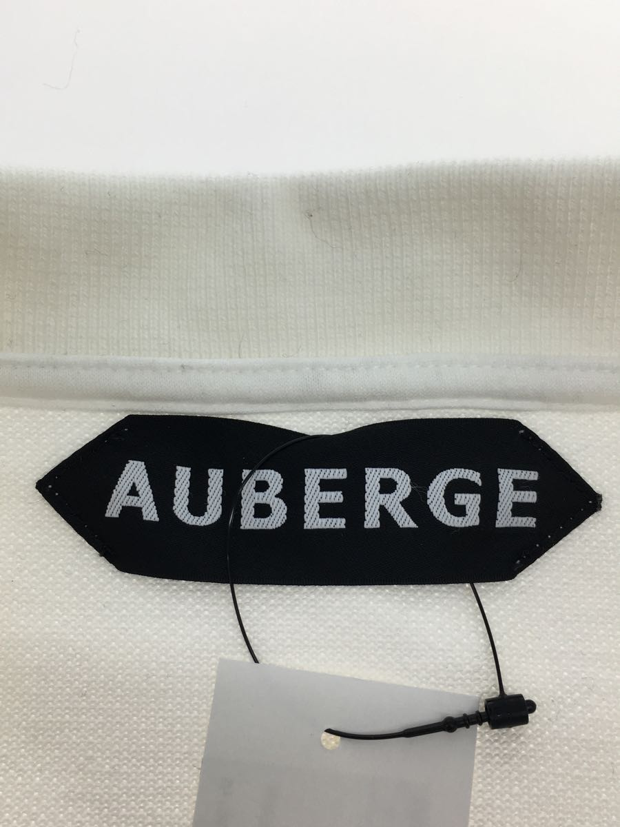 AUBERGE◆ポロシャツ/40/コットン/WHT/無地_画像3