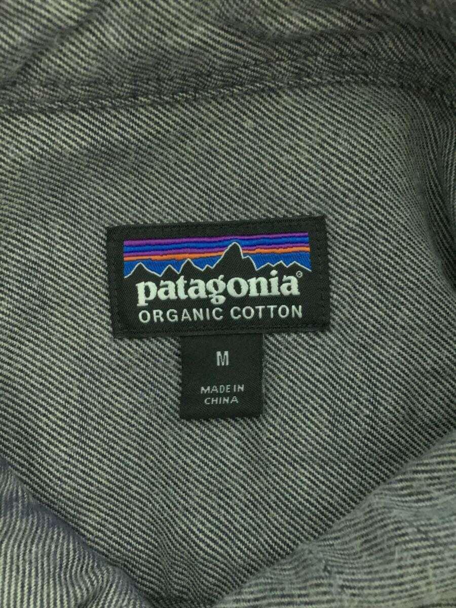 patagonia◆長袖シャツ/M/コットン/GRY/無地/54020_画像3