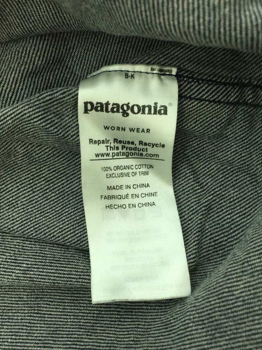 patagonia◆長袖シャツ/M/コットン/GRY/無地/54020_画像4