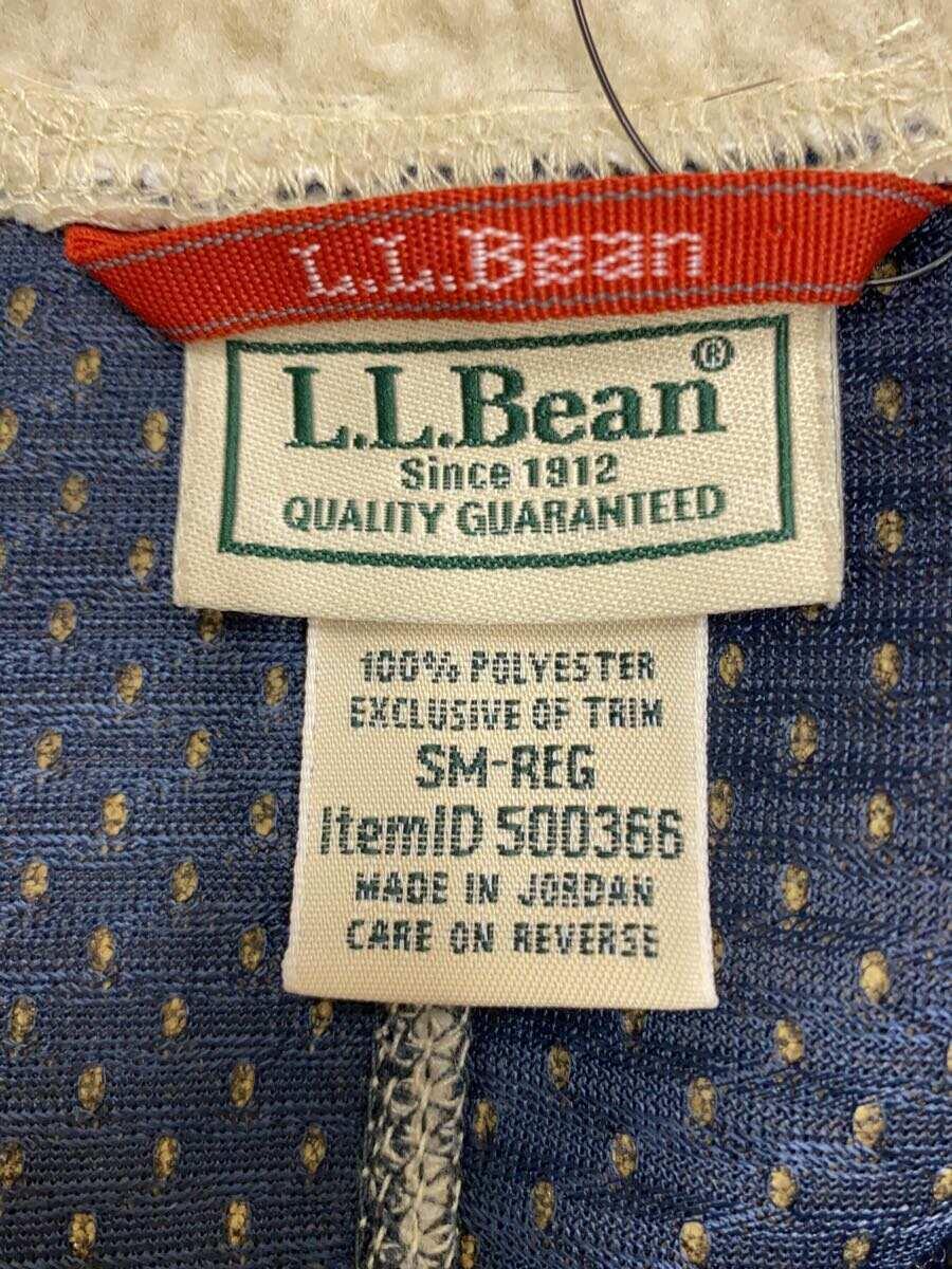 L.L.Bean◆フリースジャケット/ポリエステル/アイボリー/無地/500366_画像3