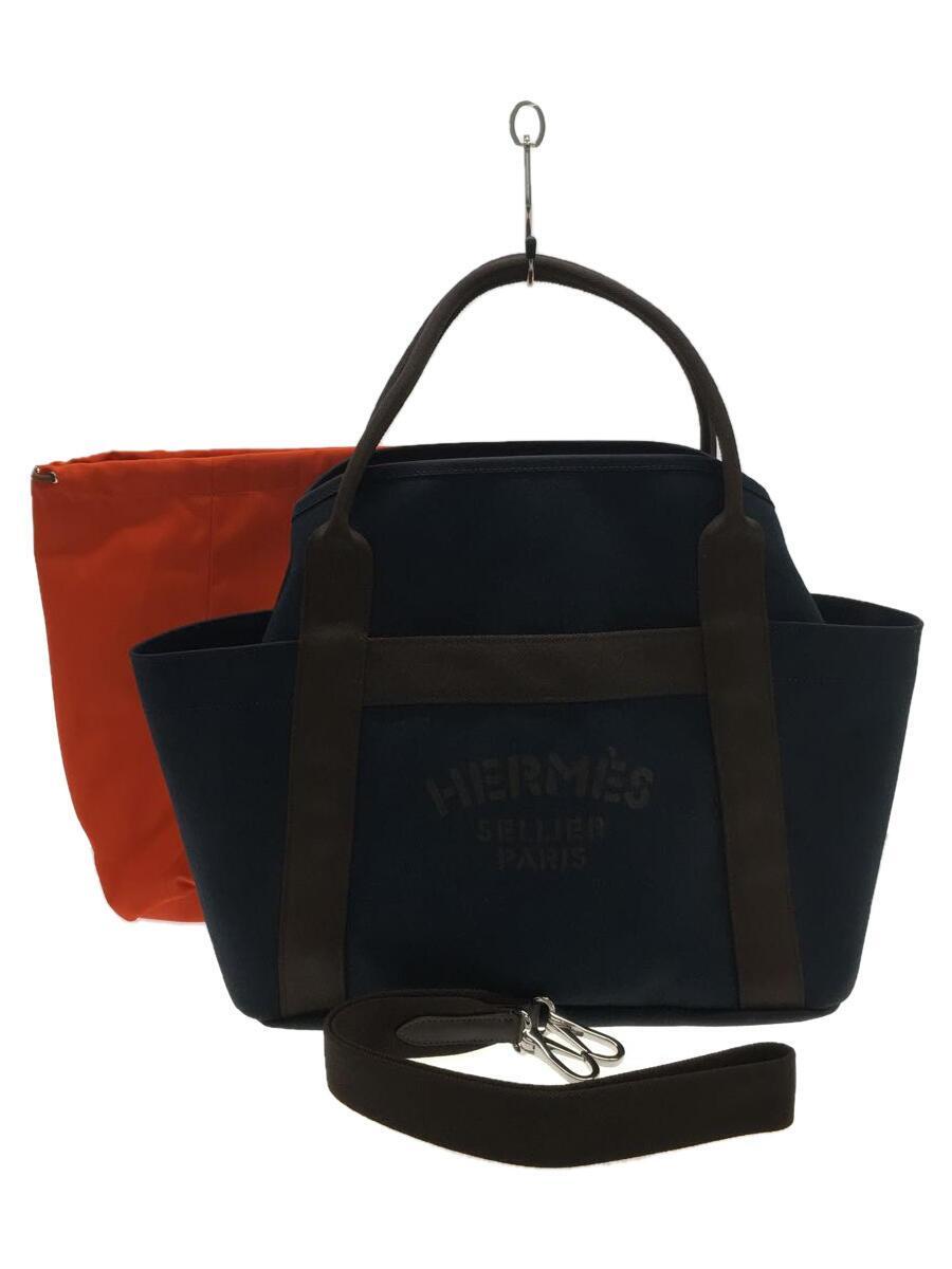 HERMES◆サックドパンサージュ グルーム/SELLIER/セリエ/2WAYトートバッグ/U刻印/Sマーク_画像1