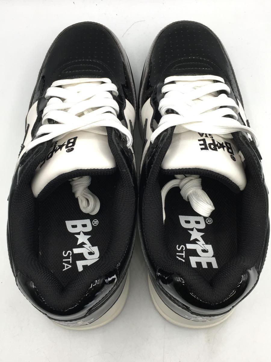 BAPE STA!◆ROAD STA/ローカットスニーカー/27.5cm/BLK/エナメル/0zxshm191009k