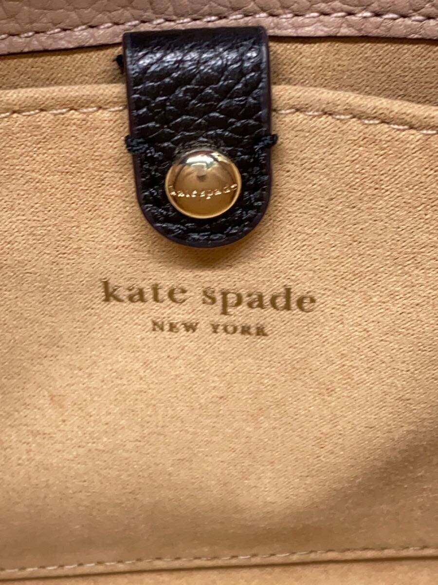 kate spade new york◆ノットカラーブロックミディアムクロスボディトート/2WAY/バッグ/レザー/BEG/K6553_画像5