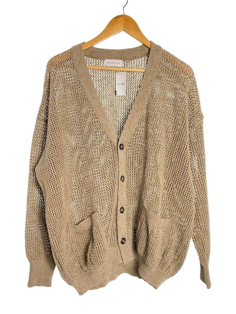 BALLAST ARK/MESH CARDIGAN/カーディガン/FREE/コットン/BRW/BA07-K004