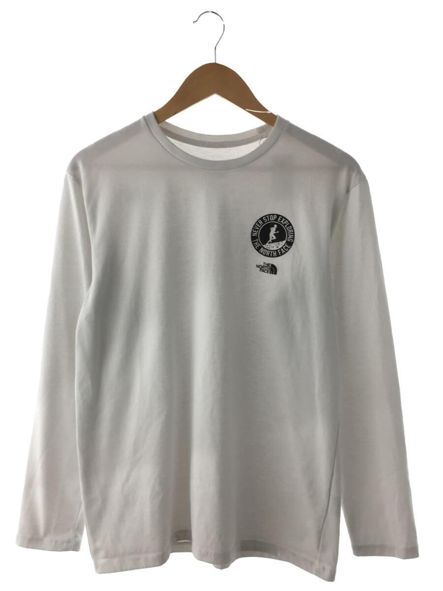 THE NORTH FACE◆L/S ACTIVITY PATCH LOGO TEE_ロングスリーブアクテビティパッチロゴティー/L/ポリ_画像1