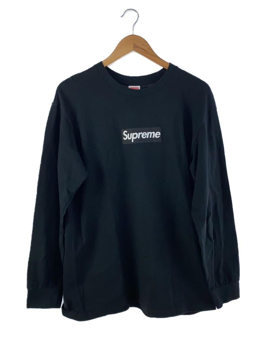 Supreme◆box logo l/s tee/長袖Tシャツ/M/コットン/GRY