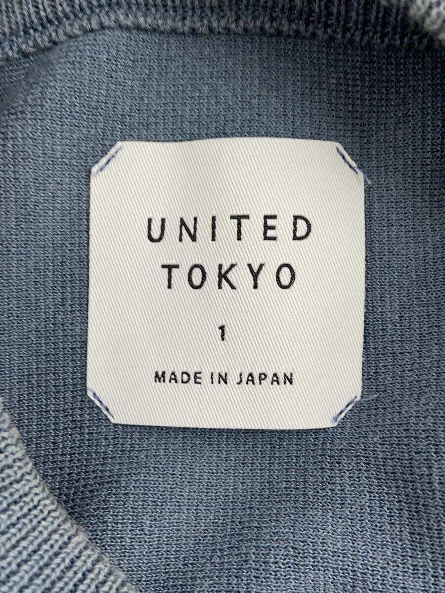 UNITED TOKYO◆セーター(薄手)/1/コットン/BLU/407130007_画像3