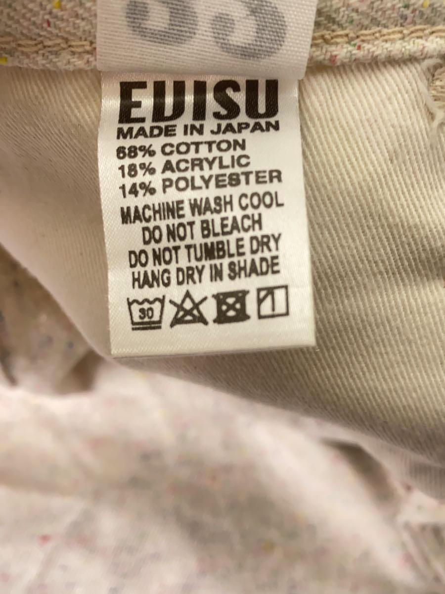 EVISU◆ボトム/32/コットン/CRM/5500_画像5