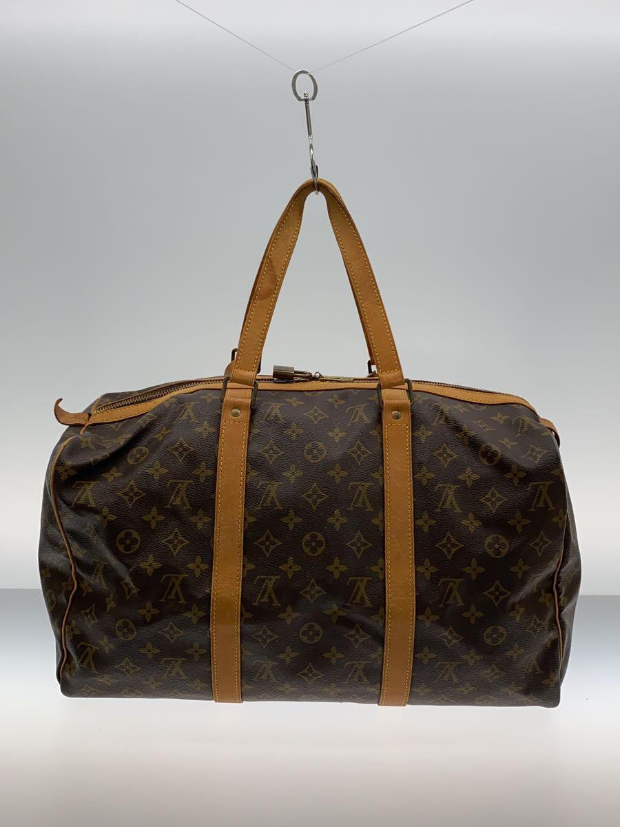 LOUIS VUITTON◆キーポル・バンドリエール45_モノグラム・キャンバス_BRW/PVC/BRW_画像3