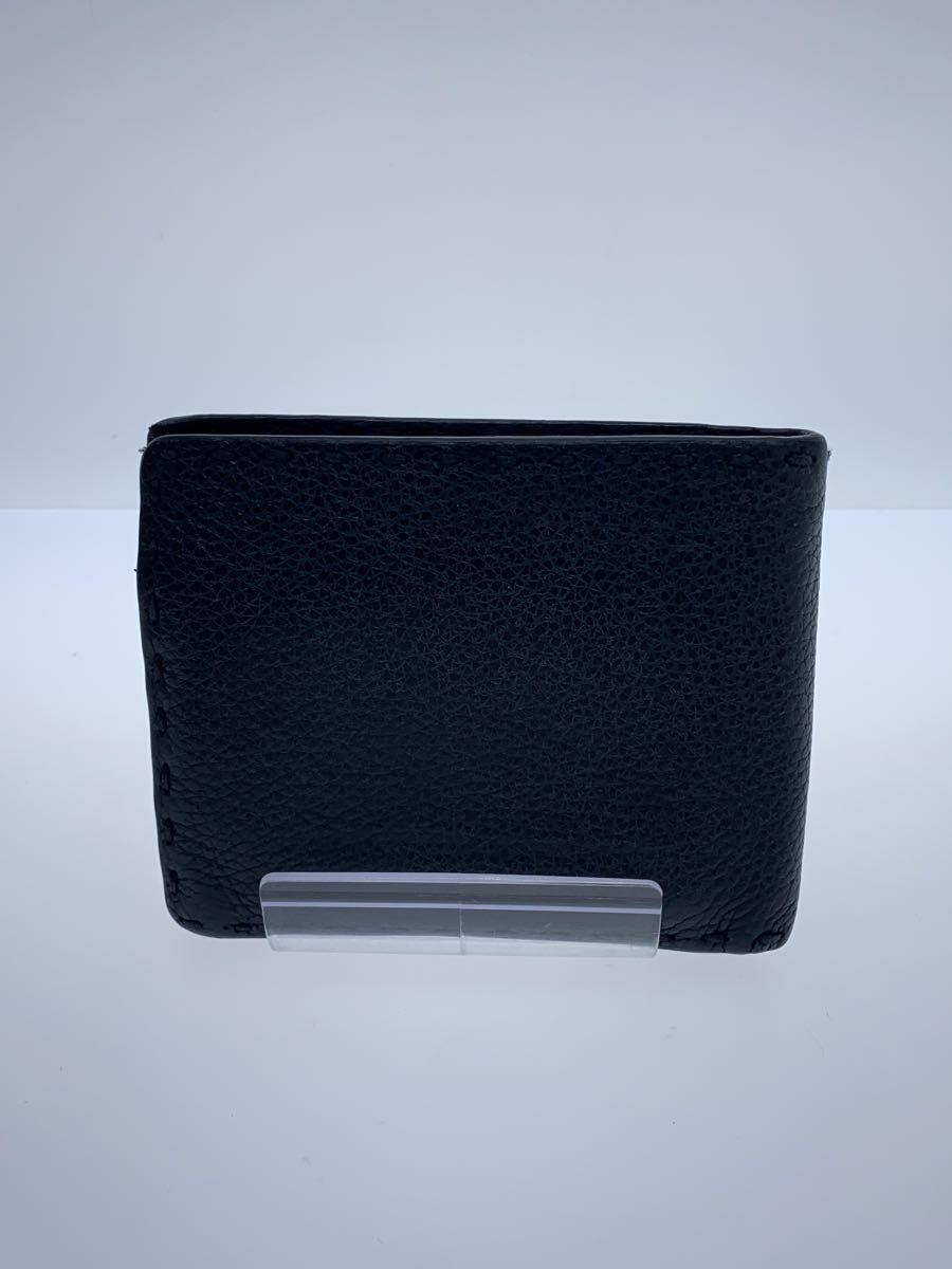 FENDI◇2つ折り財布/レザー/BLK - 二つ折り財布(小銭入れあり) FENDI◇2つ折り財布/レザー/BLK - 二つ折り財布(小銭入れあり)