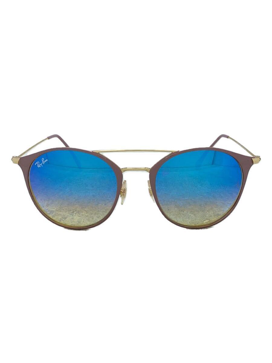 Ray-Ban◆サングラス/ウェリントン/GLD/BLU/メンズ/RB3546