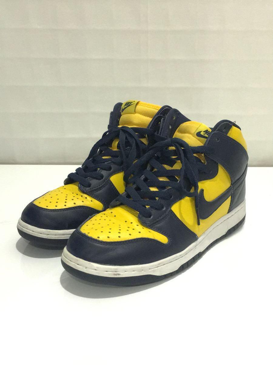 NIKE◆ハイカットスニーカー/27.5cm/YLW/cz8149-700_画像2