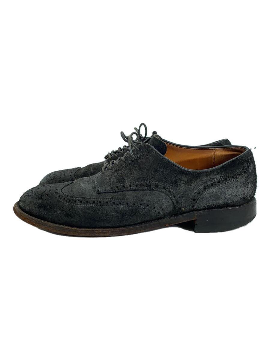 Alden◆ドレスシューズ/US9.5/BLK/スウェード/ウィングチップ/54780/ブラックスウェード